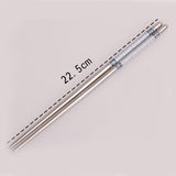 5 Pairs/lot Chopsticks Stainless Steel Durable Chinese 4 Color