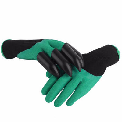 Garden Genie Gloves with Fingertips Claws Quick Easy to Dig and Plant Safe