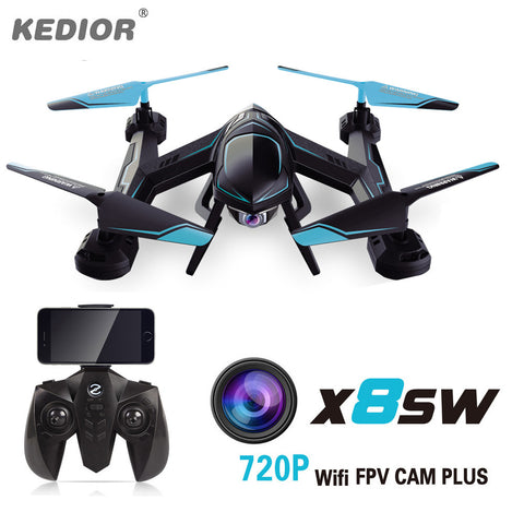 720P FPV Drone X8SW RC Quadcopter Helicopter 2.4G 4CH 6-Axis 1.0MP HD Camera