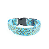 Dogstory Adjustable New Style Leopard Glow Cat Dog Collar Nylon