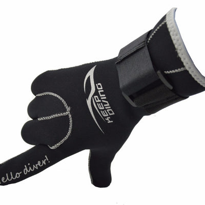 KEEP DIVING 3MM Neoprene Scuba Dive Gloves Snorkeling Equipment Anti Scratch Keep Warm Wetsuit Material Winter Swim Spearfishing