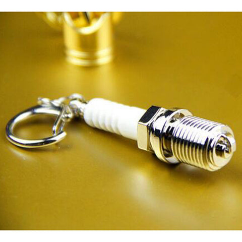 Alloy Spark Plug Keychain