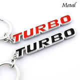 3D Metal Auto keychain Badge Emblem Keyring Case For TURBO
