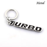 3D Metal Auto keychain Badge Emblem Keyring Case For TURBO