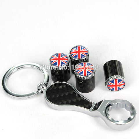 Carbon Fiber Car Wheel Tire Valve Caps Stem