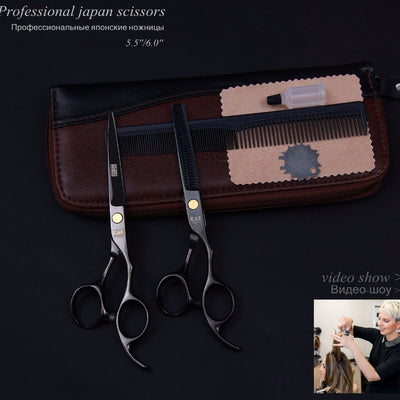 Japan kasho scissors 5.5/6.0 barber hair scissors professional hairdressing scissors hair cutting shears thinning