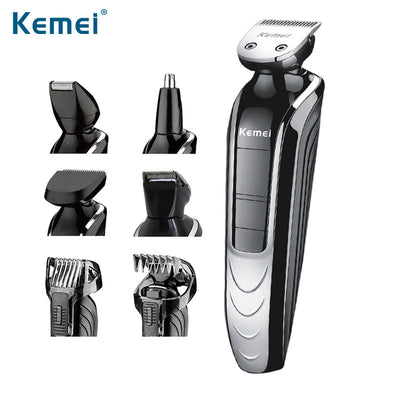 Kemei1832 New Cutter Electric Hair Clipper Rechargeable Hair Trimmer Shaver Razor Cordless Adjustable Clipper