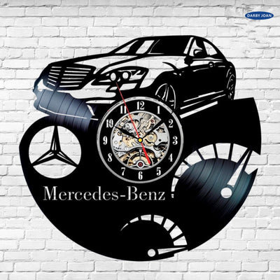 Mercedes Benz Vinyl Record wall Clock Quartz Clock
