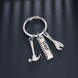 Adjustable Tool Wrench Spanner Rule Hammer Model Key Ring