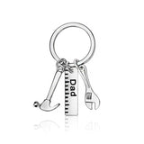 Adjustable Tool Wrench Spanner Rule Hammer Model Key Ring