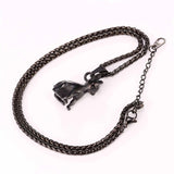 Chihuahuas Dog Pendant Gold/Black Color Animal Stainless Steel