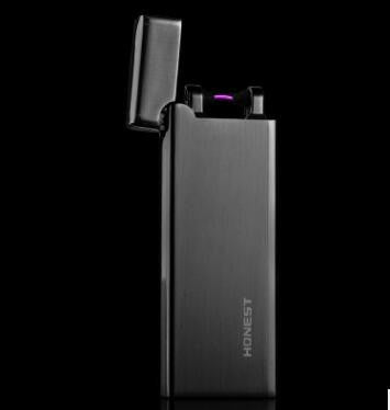 Electric Rechargeable Metal Dual ARC Flameless Windproof Zinc Alloy Plazmatic X Lighter Windproof Double USB