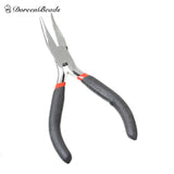 Needle Nose Pliers Curved  Black 12.5cm(4 7/8"),1 Piece