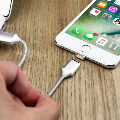 Magnetic Cable Fast Charging USB Cable for Lightning iphone 5 5s 6 6s 7 1M Nylon Magnet Charger For Mobile Phone Cables