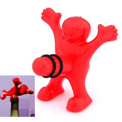 Happy Man Guy Wine Bottle Stopper
