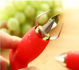 Strawberry Hullers Metal +Plastic Fruit Remove Stalks
