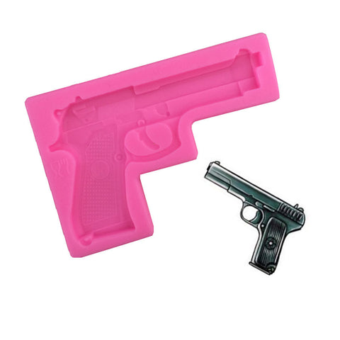 Gun Toy Shape Silicone Cake Molds