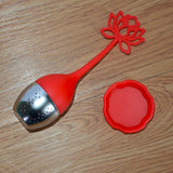 Stainless Steel Tea Infuser Teaspoon Silicone 5 Colors