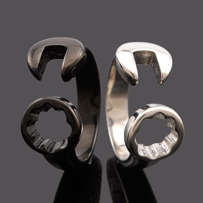 stainless steel Fashion wrench ring
