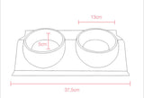 Plastic Stainless Steel Combo feeding Bowl