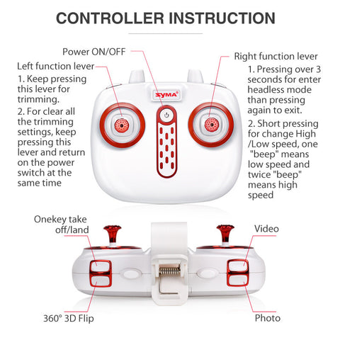 X5UW Drone with WiFi Camera HD 720P Real-time Transmission FPV Quadcopter 2.4G 4CH RC