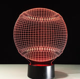 New MLB Baseball 3D Light Hat Sporting Lighting 7 Color Changing LED Night Light Touch Desk Table Lamp Child Kids Sleeping Gifts