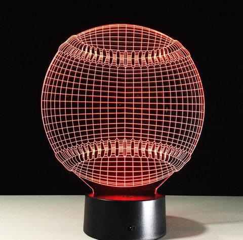 New MLB Baseball 3D Light Hat Sporting Lighting 7 Color Changing LED Night Light Touch Desk Table Lamp Child Kids Sleeping Gifts