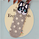 Animal Dogs Footprints Striped Cartoon Socks