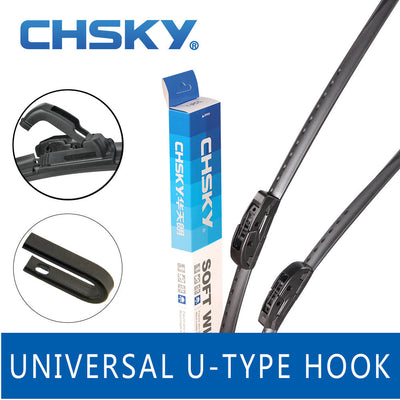 Universal U-type Car Windshield Wiper Blade With High Quality Soft Natural Rubber 14 16 17 18 19 20 21 22 24 26 Inch
