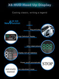 X6 3 Inch Car OBD2 II HUD Head Up Display Overspeed Warning System Projector Windshield