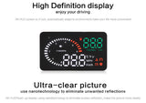 X6 3 Inch Car OBD2 II HUD Head Up Display Overspeed Warning System Projector Windshield