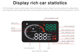 X6 3 Inch Car OBD2 II HUD Head Up Display Overspeed Warning System Projector Windshield