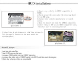 X6 3 Inch Car OBD2 II HUD Head Up Display Overspeed Warning System Projector Windshield