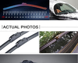 24'' Universal U-Type Windshield Wiper Blades Windscreen Silicone Rubber