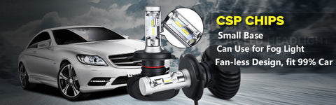 1 Set 80W 9600LM CSP LED Headlights 40W 4800LM H4 H7 H11 H13 9005 9006 Car LED Headlight Bulb Hi-Lo Single Beam Auto Front Lamp