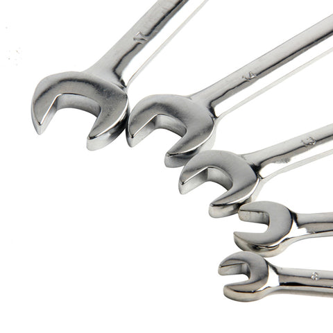 EVANX 5pcs Ratchet Spanner Combination Wrench 72 Teeth Torque Gear Wrench Set 8-17mm