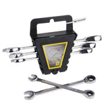 EVANX 5pcs Ratchet Spanner Combination Wrench 72 Teeth Torque Gear Wrench Set 8-17mm