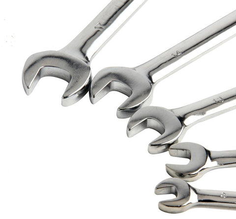 EVANX 5pcs Ratchet Spanner Combination Wrench 72 Teeth Torque Gear Wrench Set 8-17mm