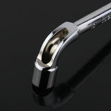 10mm L type angled socket wrench spanner with thru hole, Chome vanadium