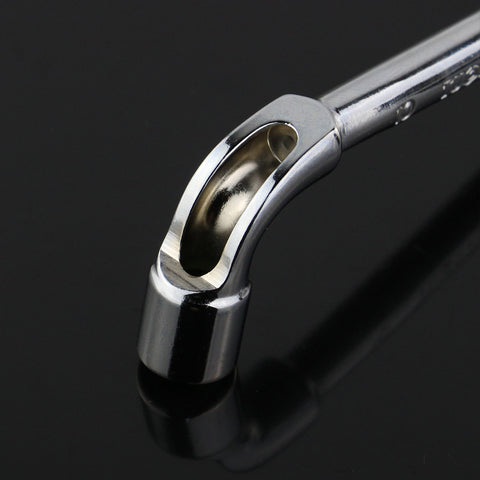 10mm L type angled socket wrench spanner with thru hole, Chome vanadium