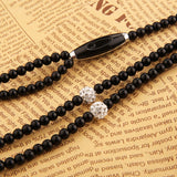 Diamond Pearl Earphone Necklace