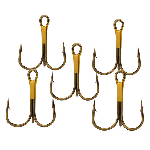 50pc/lot 2/4/6/8/10# Fishing Hook High Carbon Steel Treble Hooks Fishing Tackle