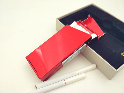 Aluminum Alloy cigarette case Cigarette Box for slim cigarette with USB charging