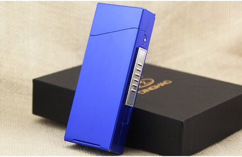 Aluminum Alloy cigarette case Cigarette Box for slim cigarette with USB charging