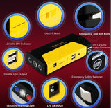 0000 Portable Car Jump Starter Power Bank with 2 USB