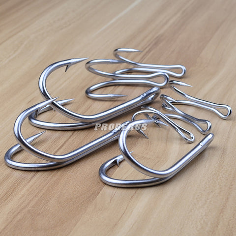 10pc 11/0# DWH401 Saltwater Fishing Hook Double Hooks Stainless Steel