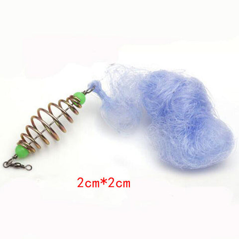 10-Size 4Pcs Spring Connector Folding Fishing Nets With Luminous Beads for bait catching