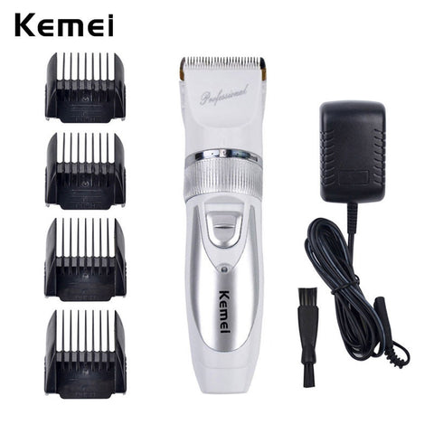 110V-220V Include Battery Titanium Blade Kemei Professional Hair Trimmer Electric Hair Clipper Cutting Machine Shearer -A5758