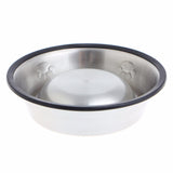 Stainless Steel Feeder Feeding Food Bowl Water Dish