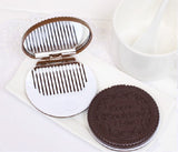 Cookies Makeup Mirror With Comb Portable Cute Small mirror